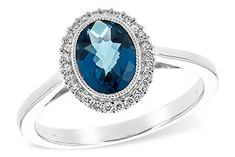 A244-46567: LDS RG 1.27 LONDON BLUE TOPAZ 1.42 TGW