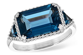 A245-38403: LDS RG 4.60 TW LONDON BLUE TOPAZ 4.82 TGW (12x8MM)