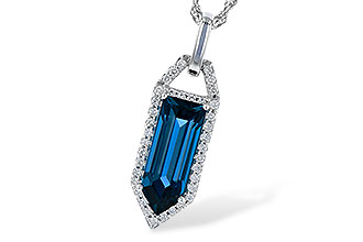 A328-11094: NECK 2.95 LONDON BLUE TOPAZ 3.12 TGW