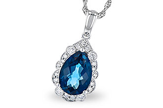 A328-15712: NECK 2.25 LONDON BLUE TOPAZ 2.40 TGW (10x7 PS)