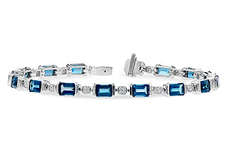 E328-11130: BRACELET 7.90 LONDON BLUE TOPAZ 8.13 TGW