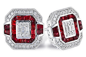 E328-15666: EARR .80 RUBY TW 1.05 TGW