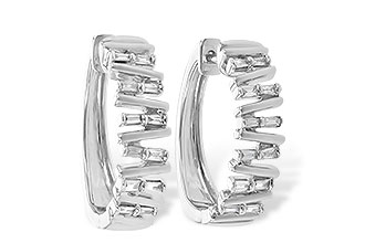 K245-41166: EARR .30 TW BAGUETTE DIAS