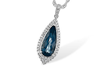 L244-48375: NECK 2.40 LONDON BLUE TOPAZ 2.65 TGW