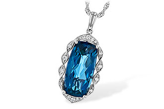 L245-37457: NECK 6.70 LONDON BLUE TOPAZ 6.81 TGW