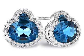 L328-15666: EARR 2.60 TW LONDON BLUE TOPAZ 2.81 TGW