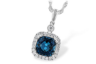 M244-46548: NECK 1.63 LONDON BLUE TOPAZ 1.80 TGW (7MM LBT)